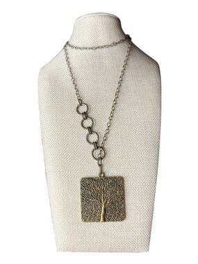 Gold-Tone Tree of Life Pendant Necklace - Women Jewelry